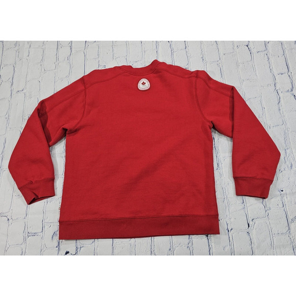 HBC 2005 Official Team Canada Olympic Red Y2K Sweatshirt BOYS SIZE 10/12 - Picture 9 of 14